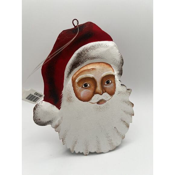 Department 56 Santa Claus Tin Christmas Ornament - Picture 1 of 2